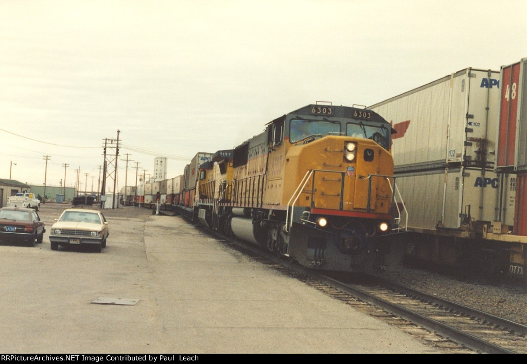 Stack train rolls west
